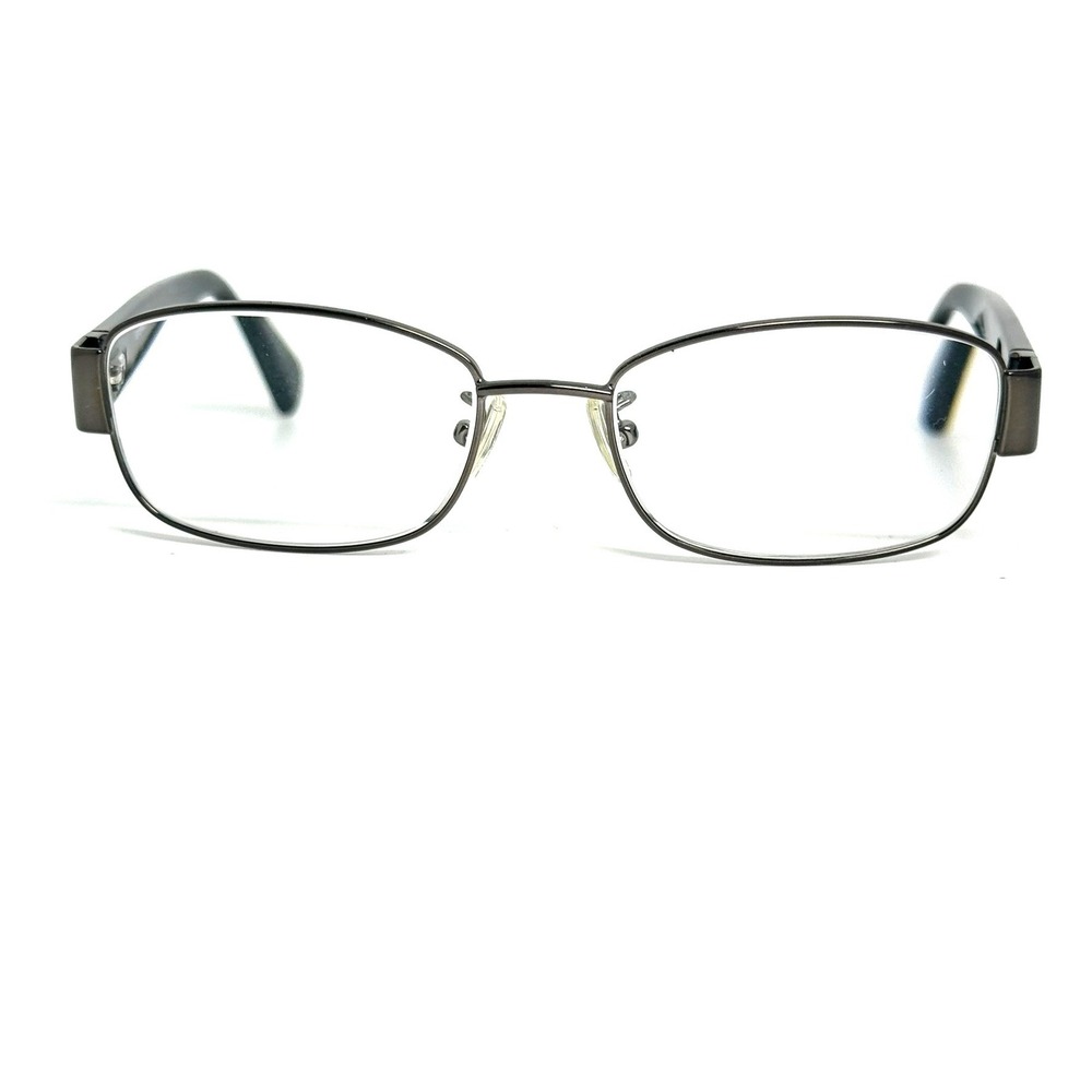 Coach HC 5075 9017 Dark Silver Black Rectangular Eyeglass Frames 53-17-135